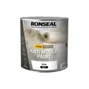 Ronseal 6 Year Anti-Mould Paint White Matt - 750ml- 2.5L