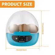 Egg Incubator Smart Egg Incubator for Hatching 6 Eggs Chicken Incubator leyke