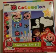 NEW Cocomelon Creative Kids Window Art Kit. 20 piece craft set