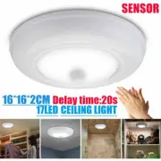 Ultra Bright Wireless Battery Powered Motion Sensor LED Ceiling Light Stair Lamp