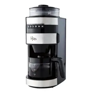 【Hiles】全自動研磨美式咖啡機 HE-501 2023最新款(自動咖啡機 研磨咖啡機 磨豆機 研磨機 美式咖啡機)