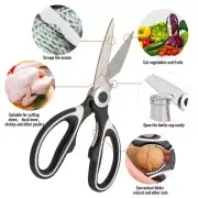 Kitchen Shears Stainless Steel Heavy Duty Scissors Meat Fish Chicken Bone Tool