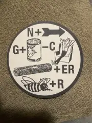 2007 Narragansett Lager Beer Bock Rebus Puzzle Coaster Providence Rhode Island