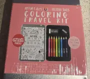 Mini Art 101 Coloring Travel kit - Creative Tools Premium Color Pencils Case
