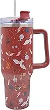 Harry Potter - Share Your Magic 40oz (1200ml) Insulated Tumbler Stainless Steel Cup with Straw and Handle for Water, Iced Tea, Coffee or Smoothie