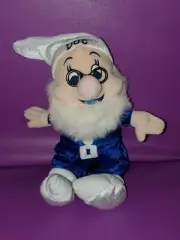 DISNEY DOC SNOW WHITE AND THE SEVEN DWARFS HANUKKAH BLUE WHITE BEANIE PLUSH
