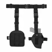 Tactical Right Hand Drop Leg Holster Magazine Pouch Army Thigh Waist Belt Pistol