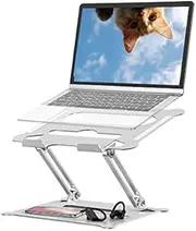 Adjustable Laptop Stand,Portable Laptop Computer Stand Rriser&Multi-Angle Stand with Heat-Vent to Elevate Laptop Holder Compatible for Mac,Notebook,MacBook Pro/Air,Lenovo,Dell More10-17 Laptop
