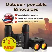 Binoculars 30x60 Zoom Outdoor Travel Compact Folding Small Telescope Hunting USA