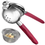 Lemon Squeezer, Stainless Steel Citrus Squeezer with Mesh Strainer Heavy Duty...