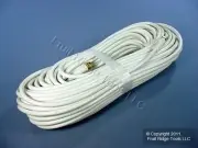 Leviton C5851-100G White 100 Feet Coaxial Video Cable GOLD PLUGS F-Type