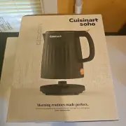 Cuisinart Soho 1-Liter Double-Wall Electric Kettle with Cord Storage,Black