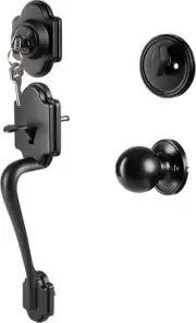 Ilyapa Front Door Handleset - Elegant Lock Set with Single Cylinder Deadbolt