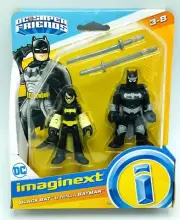 Imaginext Fisher-Price DC Super Friends Black Batman & Ninja Batman Figures New
