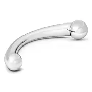 Triune Stainless Steel Double Ended Curvy Dong