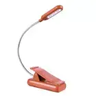 Rechargeable Book Light for Reading in Bed Kids, 7 LED Reading Mocha Brown