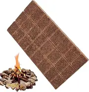 Firestarters for Indoor Fireplace - Natural Wax Squares Firestarters 24 Squares | Outdoor Fire Starters for Campfires, Grills, Wood Stoves, Firepits, Or Fireplaces