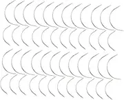 LOLIPPYY 100Pcs Curved Upholstery Needles Heavy Duty Eye Hand Sewing Needles for Crafts and Wig Making for Various Sewing Projects
