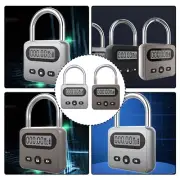 Metal Timer Lock with LCD Display Automatic Unlocking Self control Tool