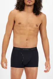 [Bonds] Bonds Men's Guyfront Luxe Trunk in Nu Black Size: Small, Viscose S Nu Black