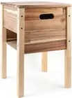 Wood End Table with Storage, End Table for Living Room Bedroom, Entryway Bedside