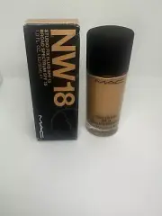Mac Studio Fix Fluid Foundation Spf 15 NW 18 1oz/30ml New In Box 100% Authentic