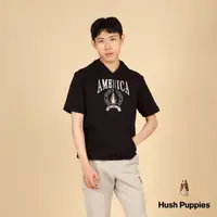 在飛比找momo購物網優惠-【Hush Puppies】男裝 帽T 經典品牌立體鋼模刺繡