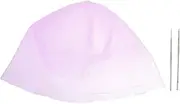 Vaguelly 1Set Silicone Hair Coloring Hat Reusable Dyeing Tool for Highlights with Crochet Hooks for Home and Salon Use Easy Application Prevents Skin Stains