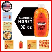 Nate's Raw & Unfiltered Honey - 32 oz. Bottle for Gourmet Delight