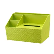 Rattan Household Plastic Debris Storage Box (Colour: Green)