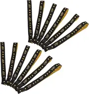 SHOWERORO Custom Party Bracelets Pcs Fabric Wristbands Lightweight Wristbands for Concerts Activities