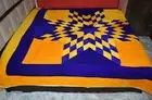 Velvet Lone Star Patchwork quilt handmade blankets and comforter (90X90 inches)