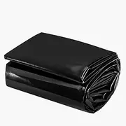 HDPE Pond Liner Black Heavy Duty Underlay Sealing Film Pond Membrane 3x8m 3x12m 4x6m 4x10m 5x7m 5x12m Swimming Pond Film Garden Pond Tarpaulin for Fish Ponds, Fountains, Water Garden and Waterfall(6x9