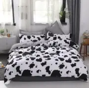 3D Black And White Cow Pattern KEP263 Bed Pillowcases Quilt Duvet Cover Kay