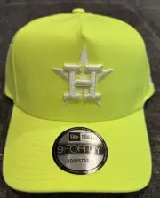 Men’s Houston Astros New Era Neon Green Spring Color Basic 59Fifty SnapBack Cap