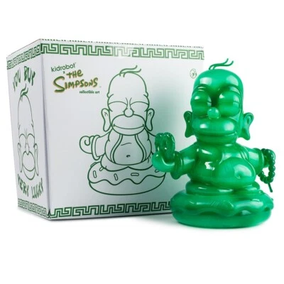 Jade Homer Buddha 7" Vinyl Figure by Kidrobot x The Simpsons IamRetro Exclusive