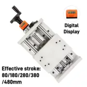 Manual Linear Rail Guide Slide Stage Table Ball Screw Motion +Handwheel 80-480mm