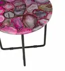 18" Agate Side Table Top Natural stones Handmade Work