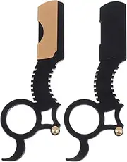 FRCOLOR Manual Hair Beard Shavers Vintage Razor Set High Durability Barber Razors Texture for Ages
