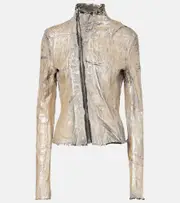 [Rick Owens] Rick Owens Gary coated denim jacket AU 16 gold