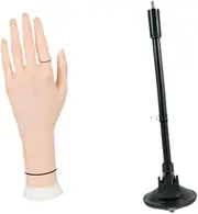 "Abbraccia" Hand Mannequin Model Simulation Hand Model Bendable Fingers Support Jewelry Display Holder for Chain Organizing Home Sellers, Left Hand