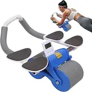 Exercise Ab Wheels, Automatic Rebound Roller, Multipurpose Core Strengthening Equipment for Abs, Arms, Chest Back, Portable Home Gym Workout Tool, Pink, Blue, Orange