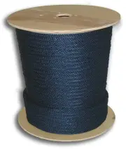 ANCHOR ROPE DOCK LINE 1/2" X 300' BRAIDED 100% NYLON NAVY BLUE MADE IN USA