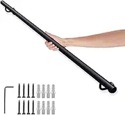 Bathroom Grab Rail, Non-Slip Handrails for Stairs Wrought Iron Staircase Banister Hand Rail for Indoor Outdoor Loft Corridor Support Rods, Stair Railing(3.3ft/100cm)