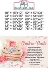Salon 10 Photo-Realistic Paper Poster Matte Non-Laminate Ombre Nails Horizontal