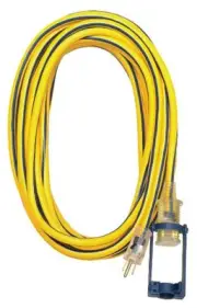 Voltec 05-00106 12/3 SJTW Outdoor Extension Cord with E-Zee Lock and Lighted ...