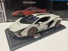 LAMBORGHINI SIAN FKP 37 1/18 SCALE MAISTO SPECIAL EDITION - White - NEW In Box