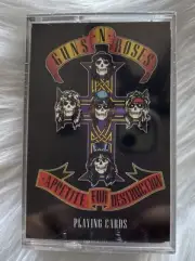 Guns N' Roses Deck of Playing Cards Cassette Tape Case Appetite For Destruction
