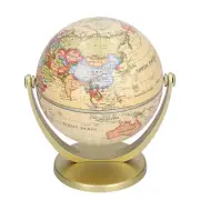 Mini World Map Globe English Edition Desktop Rotating Earth Geography Globe AOS