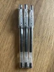 Pilot G-TEC-C4 0.4mm Black Ultra Fine Roller Ball Gel Pen,BL-GC4-B ( PKT 3 PENS)